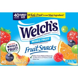 Welch's Fruit Snacks, Mixed Fruit, Soft Kids Snacks, 0.8 oz, 40 Count - Thumbnail 9