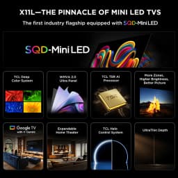 TCL 85” Class X11L Series QLED SQD-Mini LED Smart Google TV (NEW 2026) - Deep Color System with Super QLED - Thumbnail 3