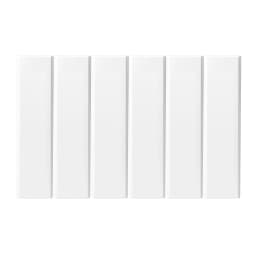 Pen + Gear 3-Ring Durable View Binder, 2 inch Binder Ring Type, Slant D-Ring, White, 6 Pack - Thumbnail 5
