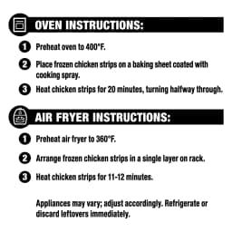 Great Value Fully Cooked Chicken Strips, 25 oz (Frozen) - Thumbnail 8