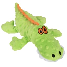 goDog Gator Plush Toy for Dogs with Chew Guard Technology for Stronger & Longer Play, Soft & Durable with Built-In Squeaker, Green, Large - Thumbnail 1