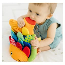 Melissa & Doug Flip Fish Soft Baby Toy Sensory Tummy Time Toys, Soft Fabric Toy For Babies, Infants - Thumbnail 5