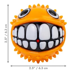 KONG® Grinz Puffer Fish Ball Dog Toy, Medium - Thumbnail 5