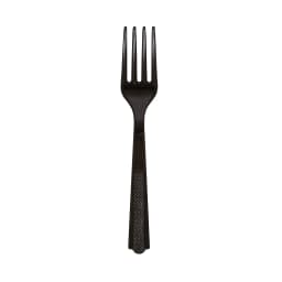 24 Count Black Disposable Plastic Forks by Way To Celebrate - Thumbnail 3