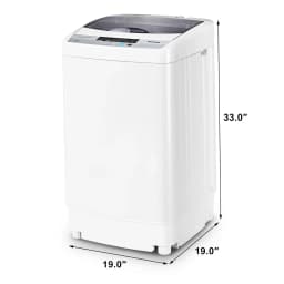 Portable Compact Washing Machine 1.28 Cu.ft Spin Washer Drain Pump 8 Water Level - Thumbnail 3