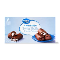 Great Value Creme Filled Swiss Rolls Snack Cakes, 13 oz, 6 Count - Thumbnail 2