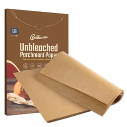 Baklicious 220 Pcs 9x13inch Brown Unbleached Pre Cut Parchment Paper Sheets,Non-Stick - Thumbnail 1