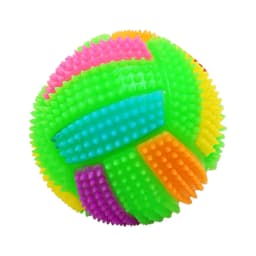 Walbest Light Up Dog Balls Glowing Elastic Balls LED Flashing Spike Pet Balls Molar Ball Pet Light Color Balls Interactive Pet Toys for Cats Dogs - Thumbnail 2