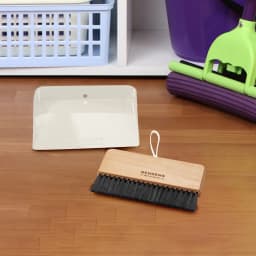 Behrens Portable Galvanized Steel Dustpan and Brush Broom Set, White - Thumbnail 5