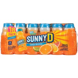 (3 pack) SUNNYD Tangy Original Shelf Stable Orange Juice Drink, 18 Count, 6.75 fl oz Bottles - Thumbnail 11