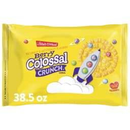 Malt-O-Meal Berry Colossal Crunch Breakfast Cereal, Corn & Oat Cereal, 38.5 oz Bag - Thumbnail 1