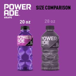 POWERADE Grape Electrolyte Sports Drink Bottles, 20 fl oz, 8 Pack - Thumbnail 5