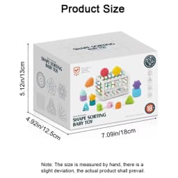 Toddler Montessori Toy for 1 Year Old, Upgrade Shape Sorter Toys and Developmental Sensory Toys 12-24 Months for Boys Girls Gifts, Preschool Learning - Thumbnail 7