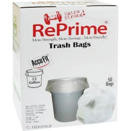 Heritage Accufit Can Liners, 23 Gallon, 0.9 Mil, Clear, Box - Thumbnail 2