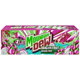 Mountain Dew Soda Dragon Fruit 12 fl oz, 12 Count - Thumbnail 1