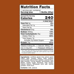 Oats Overnight Chocolate Peanut Butter Protein Overnight Oatmeal Shake, 2.2 oz, 1 Count - Thumbnail 5