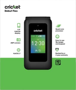 Debut Flex 4GB, 512MB RAM (Prepaid) - Graphite Gray -Cricket Wireless - Thumbnail 17