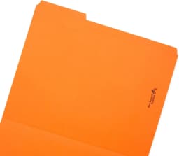 100 File Folders, Letter, Assorted Colors, 1/3 Cut Tab | Blue, red, green, yellow and orange, durable 11pt paper, reinforced 1/3 cut tabs, color - Thumbnail 9