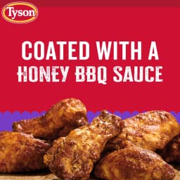Tyson Any'tizers Honey BBQ Flavored Bone In Chicken Wings, 22 oz (Frozen, Fully Cooked) - Thumbnail 7