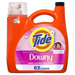 Tide Laundry Detergent Liquid Plus a Boost of Ultra Downy, April Fresh Scent, 117 fl oz, 83 Loads - Thumbnail 1