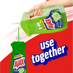 Ajax Ultra Liquid Dish Soap, Mess-Free, Easy-Flip Cap, Lime Scent with Vinegar, 28 fl oz - Thumbnail 7