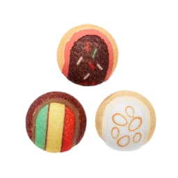 BARK Ballscoti Cookies Multi-Color Italian Cookies Squeaky Tennis Ball Dog Toy - Thumbnail 1