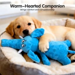 Horivan Interactive Squeaky Dog Toy for Small Medium Dogs Indestructible Chew Toy with Soft Plush Puppy Teething Chew Long Lasting Pet Toy - Thumbnail 3