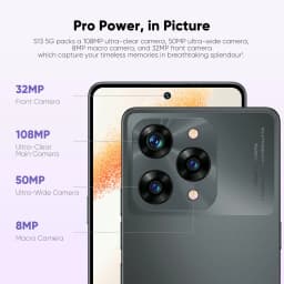 FOXX S13 5G Cell Phone, Android 14 Unlocked Phones 12GB +512GB TF Expand, 108MP Camera Dual SIM,5000mAh 6.67" HD+ 120Hz Display - Thumbnail 3