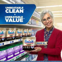 Finish Ultimate Quantum Dishwasher Pods, Dishwasher Detergent Dish Soap, 50% More Cleaning Power, Lemon Scent, 21 Tabs - Thumbnail 5