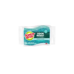 Scotch-Brite Stay Fresh Sponges, Heavy Duty, Odor Free Guarantee, Antibacterial, 3 Scrubbers - Thumbnail 1