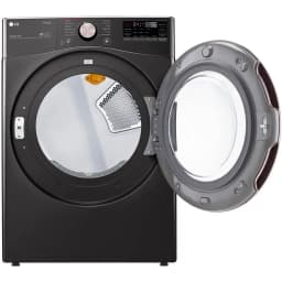 LG DLGX4001B 7.4 Cu. Ft. Black Steel Ultra Large Capacity Smart Front Load Gas Dryer - Thumbnail 2