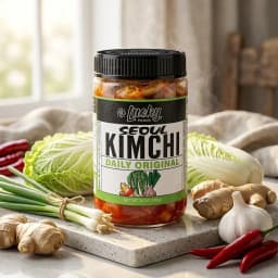 Lucky Seoul Daily Original Kimchi, 14 oz, Jar, Refrigerated - Thumbnail 4