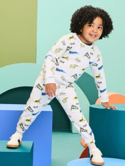 Garanimals Baby & Toddler Boys Fleece Outfit Set, Sweatshirt & Sweatpants, Sizes 0-6T - Thumbnail 2