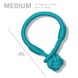 Playology Dog Toys | Puppy Teething Toy Rope Tug Knot, Peanut Butter Scented Toy, Medium - Thumbnail 5