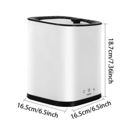 Clearance! Portable Mini Washing Machine - White, Mini Washing Machine Underwear Portable Washing Machine Blue Light Cleaning 2.5l for Underwear - Thumbnail 2
