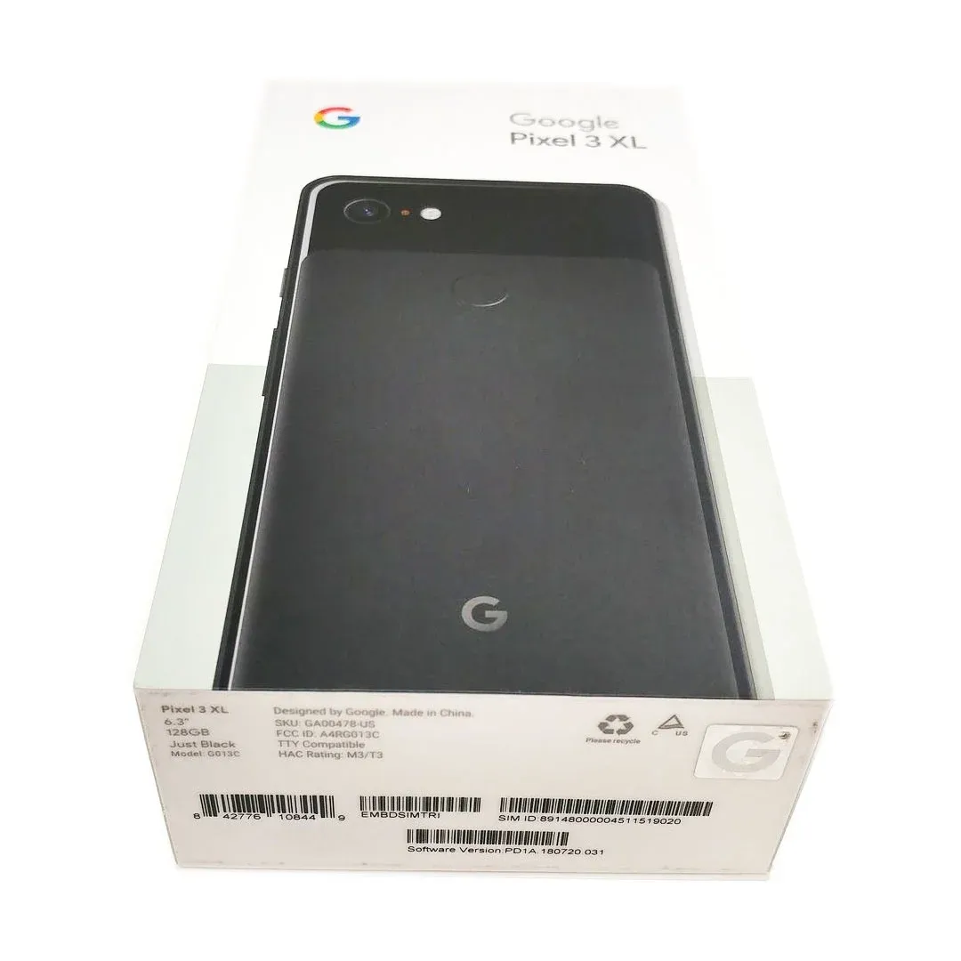 Google Pixel 3 XL 128GB GSM+CDMA Unlocked 4G LTE 4GB RAM Smartphone - Just Black - USA Version