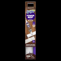 Swiffer Power Mop Wood Kit with Refill, Unscented, 1 handle + 1 solution & 2 Pads - Thumbnail 5