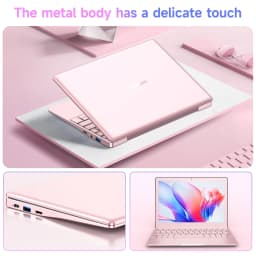 Metal Case Portable Business Mini Laptop Computer Office Travel & Students, Work small Laptop - Pink Laptop - Thumbnail 6