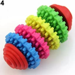 Walbest Dog Toys, Natural Rubber Teeth Cleaning Dog Chew Toys for Small Medium Dogs, Outdoor Interactive Puppy Chew Toys for Training, Colorful - Thumbnail 4