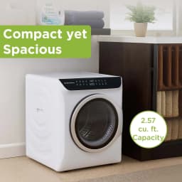 Hamilton Beach 13 lbs. Compact Tumble Dryer with Touchscreen Controls, 8 Drying Modes, Delay Start, Adjustable Heat Levels, Child Lock, Air-Vented - Thumbnail 2
