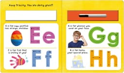 See, Touch, Feel Skills for School: ABC (See, Touch, Feel): A Wipe-Clean Book to Help Kids Write Their Letters (Board Book) - Thumbnail 4