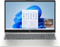HP 15.6 inch Laptop, HD Touchscreen Display, AMD Ryzen 3 7320U, 8 GB RAM, 128 GB SSD, AMD Radeon Graphics - Thumbnail 1