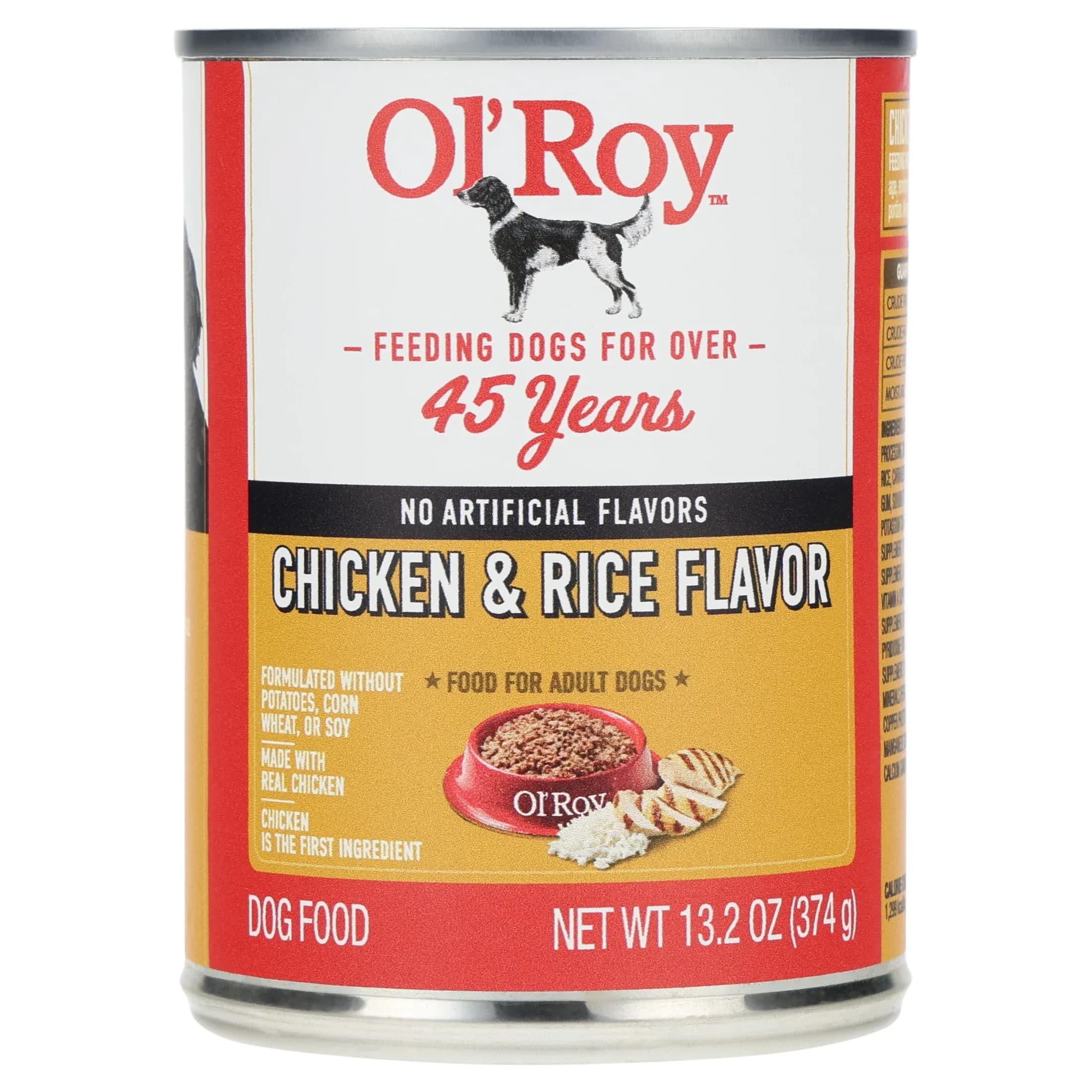 Ol' Roy Chicken and Rice Dinner Wet Dog Food, 13.2 oz Can