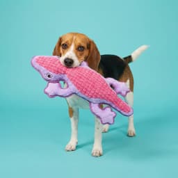 Vibrant Life Purple Lizard Plush Dog Toy with Squeaker, Chew Level 4 - Thumbnail 2