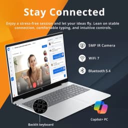 HP OmniBook 7 16" 2K OLED Touchscreen Laptop, Intel Core 9 270H, 32GB DDR5, 3TB Storage (2TB SSD+1TB Docking Station) - Thumbnail 5