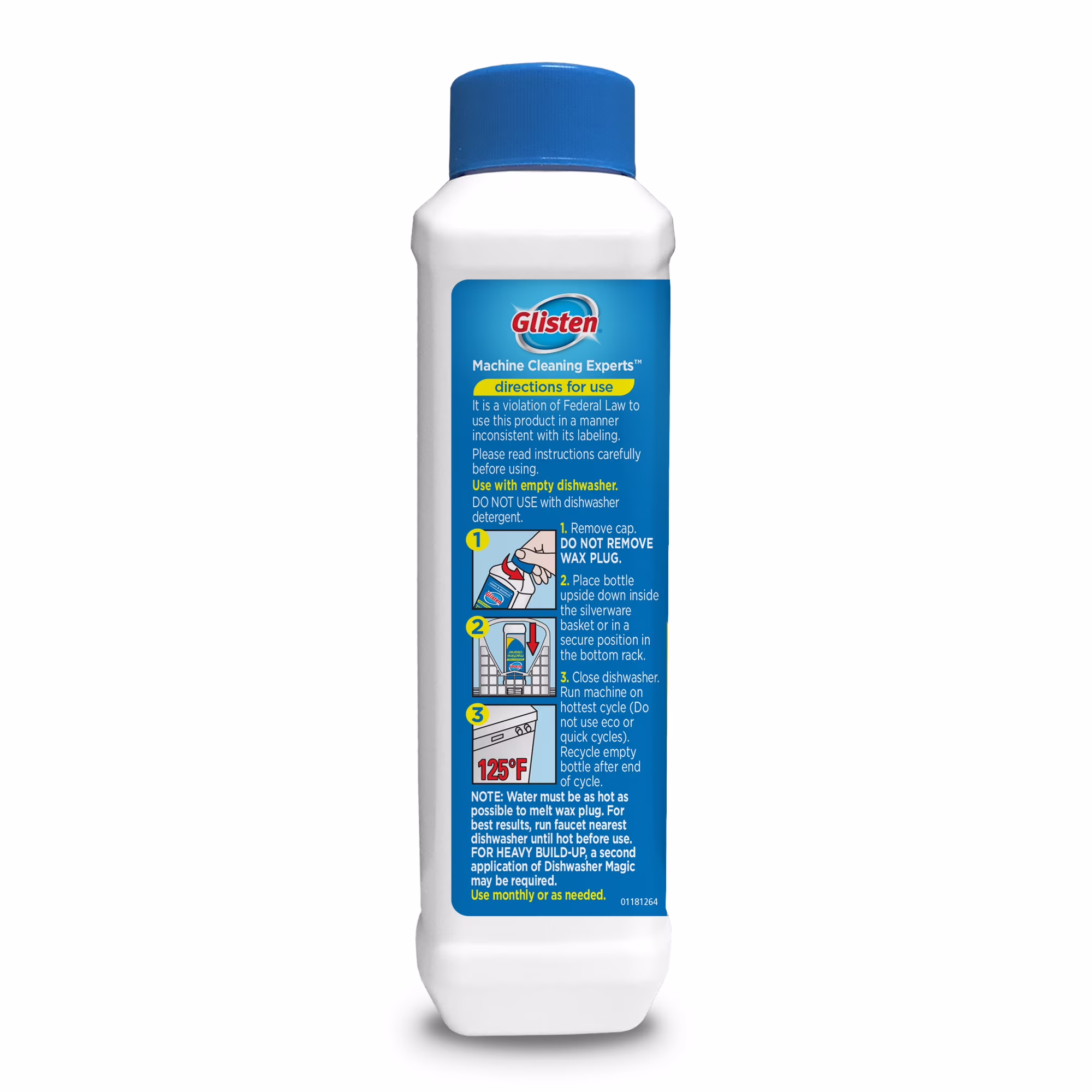Glisten Dishwasher Magic Machine Cleaner and Disinfectant 2-Pack, Dishwasher Detergent Booster and Garbage Disposer Foaming Cleaner Pack - Thumbnail 4