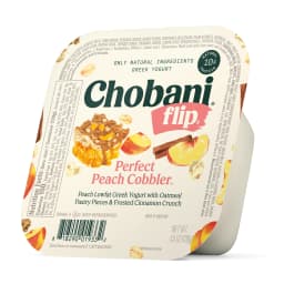 Chobani Flip Low-Fat Greek Yogurt, Perfect Peach Cobbler 4.5 oz Cup - Thumbnail 5