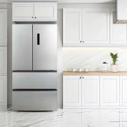 Hamilton Beach HZ4051 17.9 cu. ft. French Door Refrigerator with 2 Freezer Drawers, Stainless Steel, Digital Display - Thumbnail 6