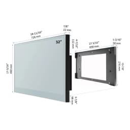 Elecsung 32” Screen Smart Mirror LED TV Android System Bathroom Shower Bluetooth Waterproof Wifi Television 1080P DC 12V - Thumbnail 3