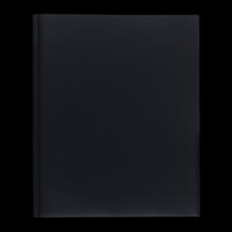 Pen+Gear, 3-Prong Poly Folder, Black - Thumbnail 1